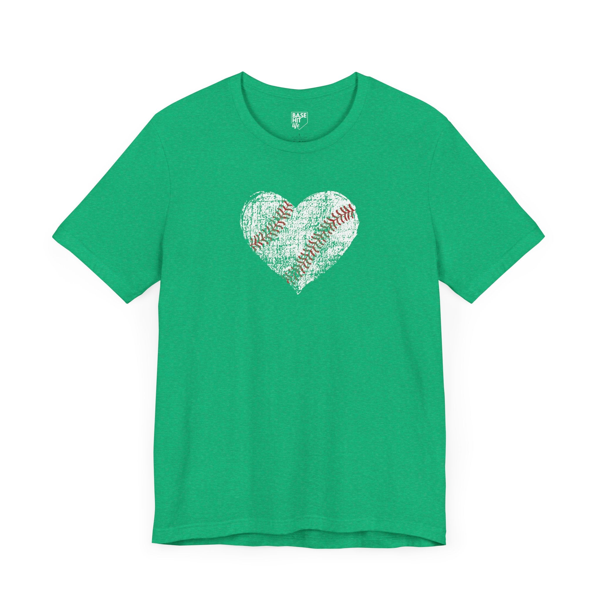 Baseball Heart Short Sleeve Tee