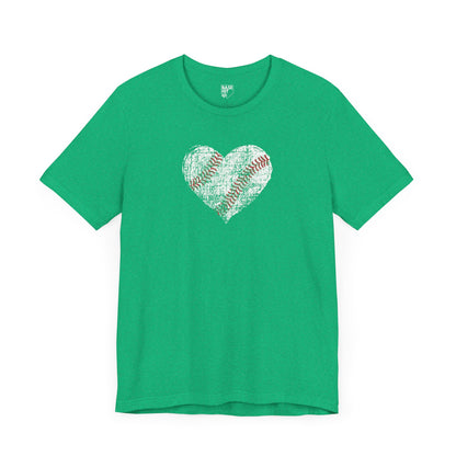 Baseball Heart Short Sleeve Tee