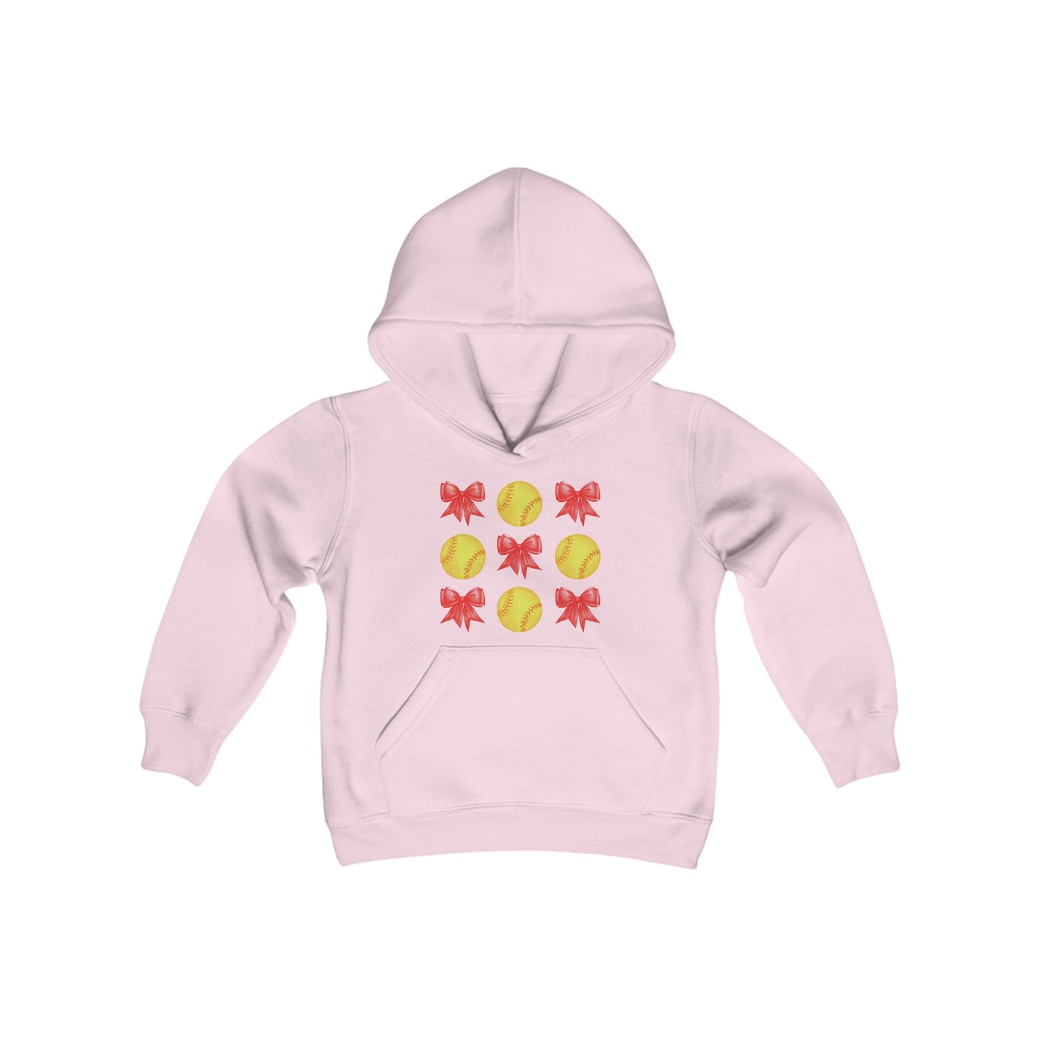 Youth Bows and Softballs Hoodie