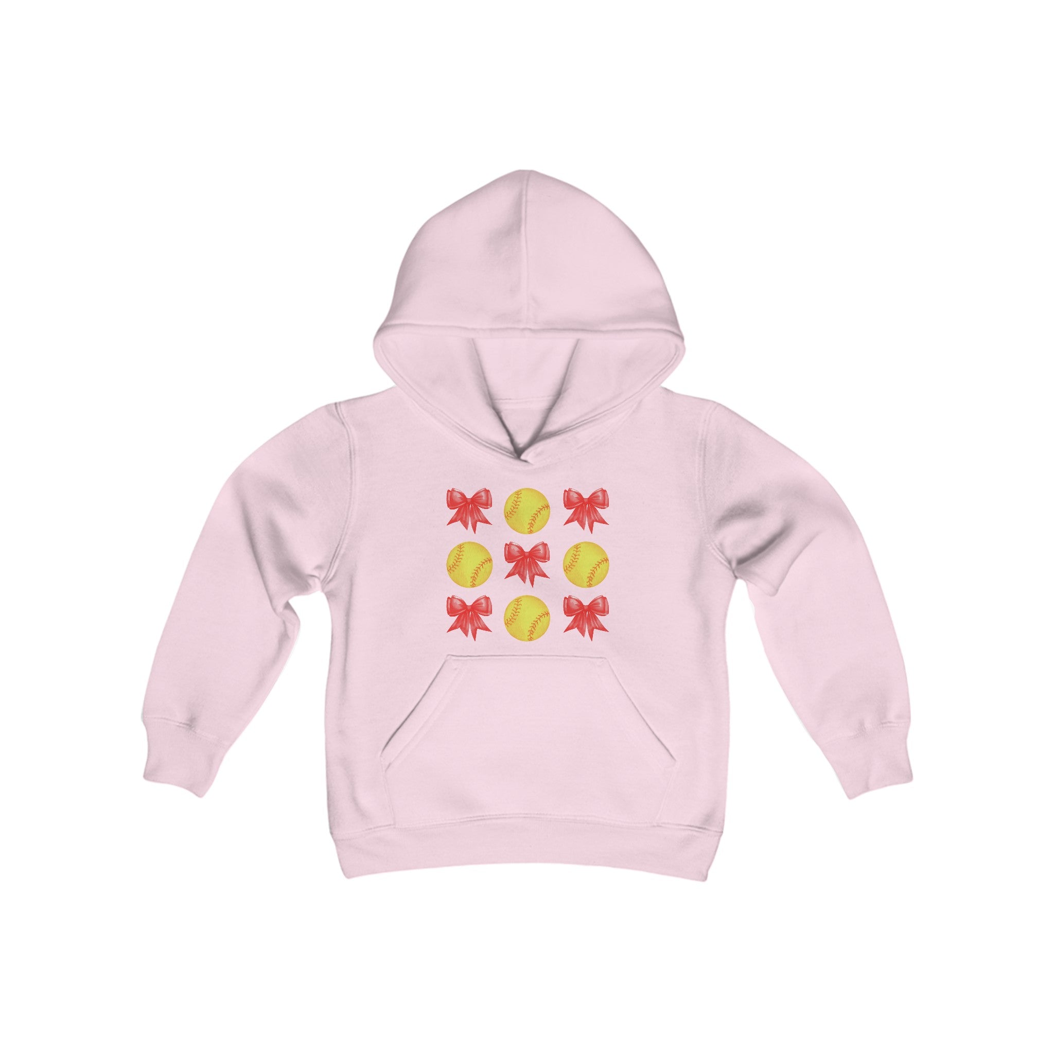 Youth Bows and Softballs Hoodie