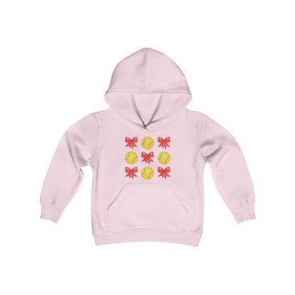 Youth Bows and Softballs Hoodie