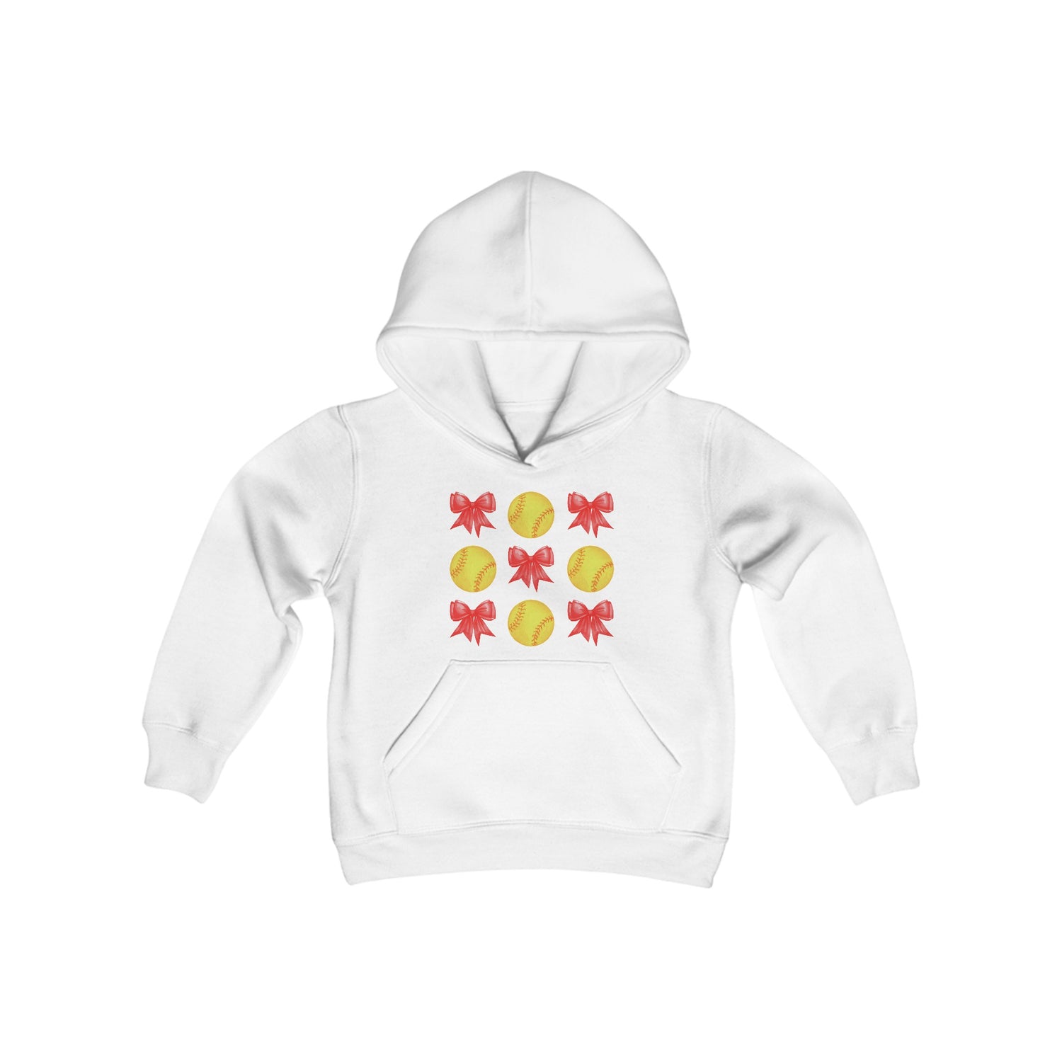 Youth Bows and Softballs Hoodie