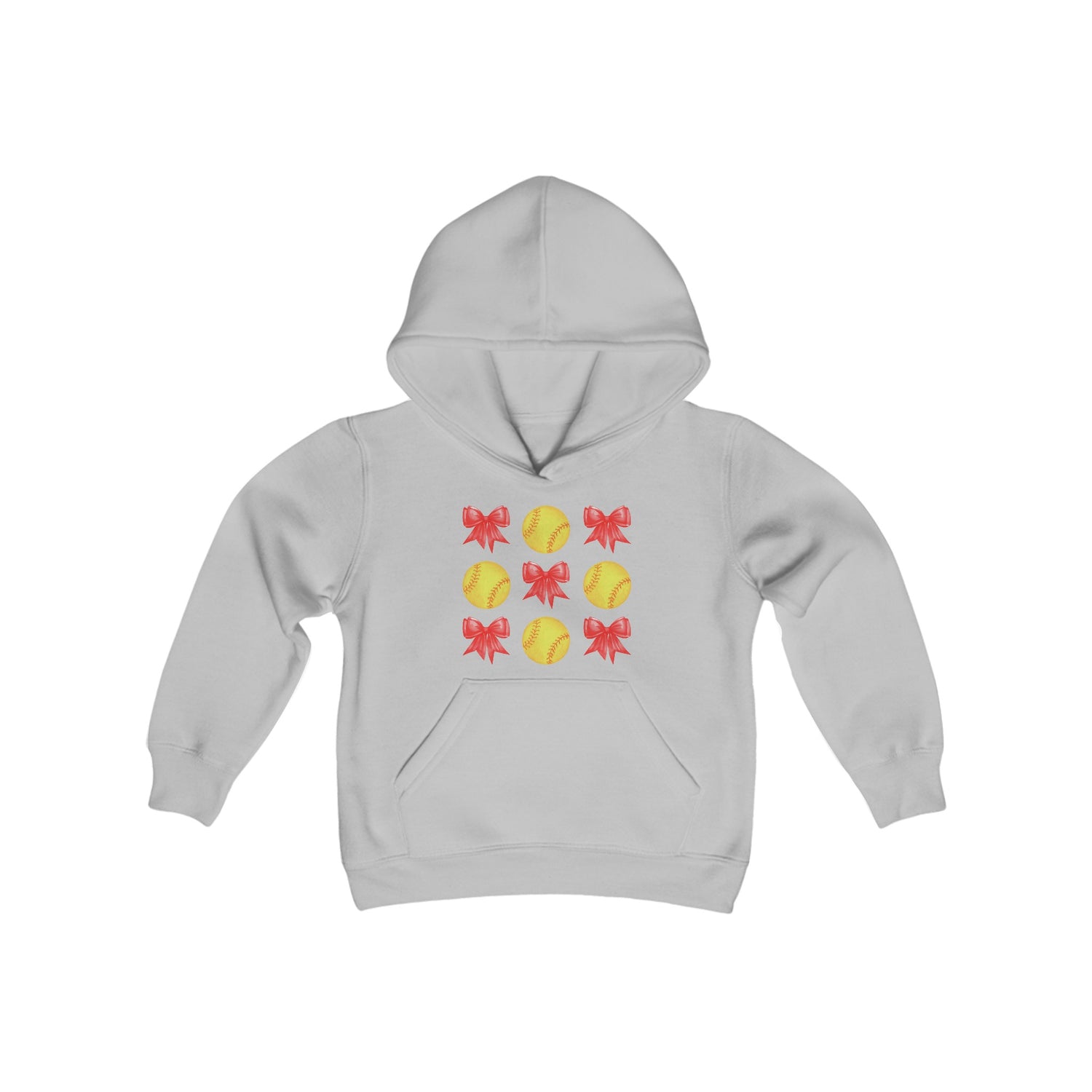 Youth Bows and Softballs Hoodie