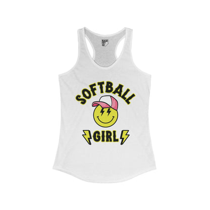 Softball Girl Racerback Tank