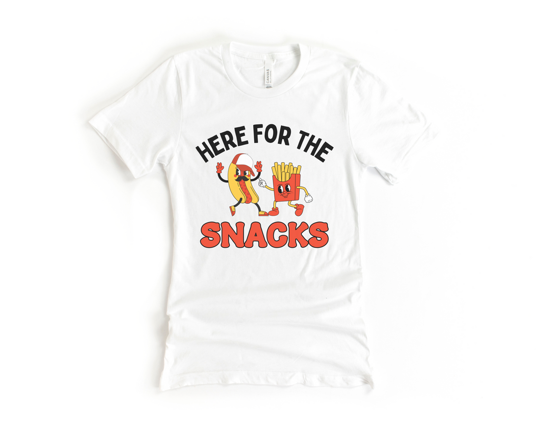 Here For The Snacks Short Sleeve Tee