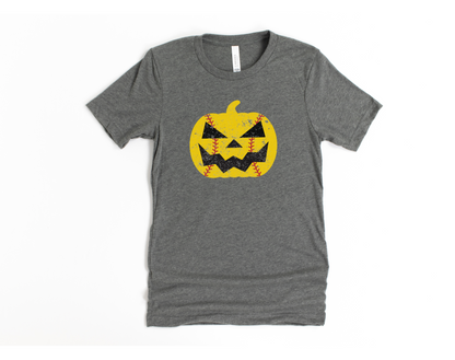 Softball Pumpkin Smash Short Sleeve Tee