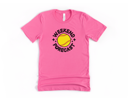 Softball Weekend Forecast Short Sleeve Tee