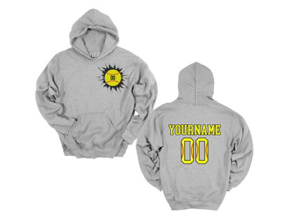 Custom Softball Team, Name &amp; Number Hoodie