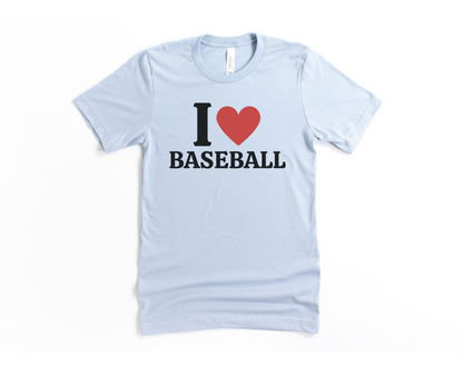 I Heart Baseball Short Sleeve Tee