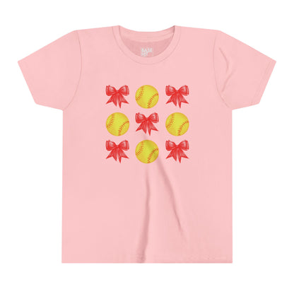 Youth Bows and Softballs T-Shirt