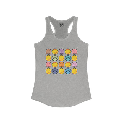 Smiles and Softballs Racerback Tank