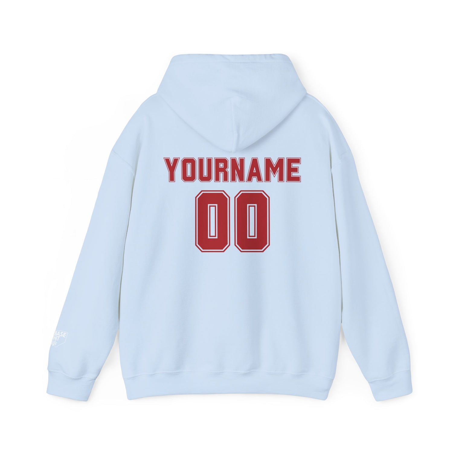 Custom Baseball-Softball Player Name and Number Hoodie