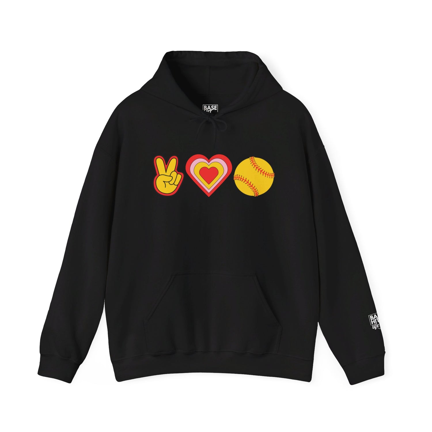 Peace, Love and Softball Hoodie