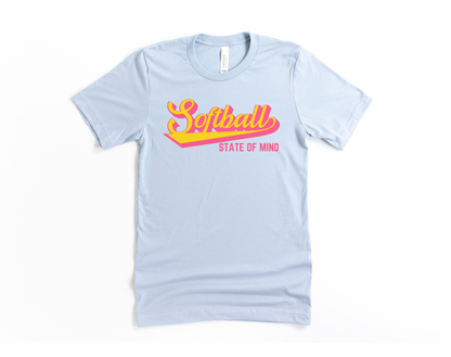 Softball State of Mind Short Sleeve Tee