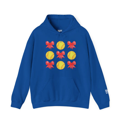 Bows and Softballs Hoodie