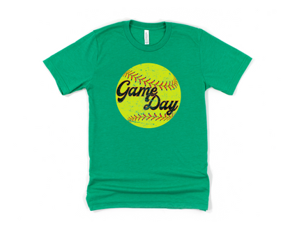 Softball Game Day Short Sleeve Tee