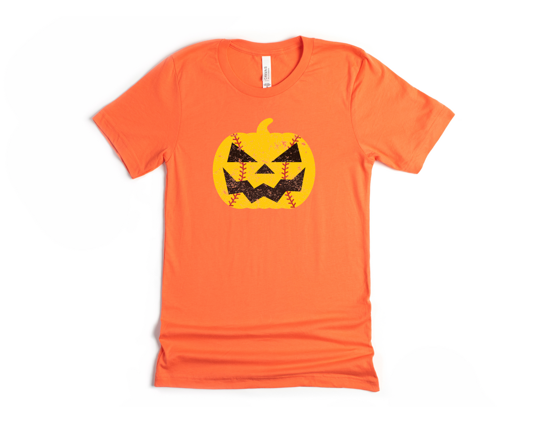 Softball Pumpkin Smash Short Sleeve Tee