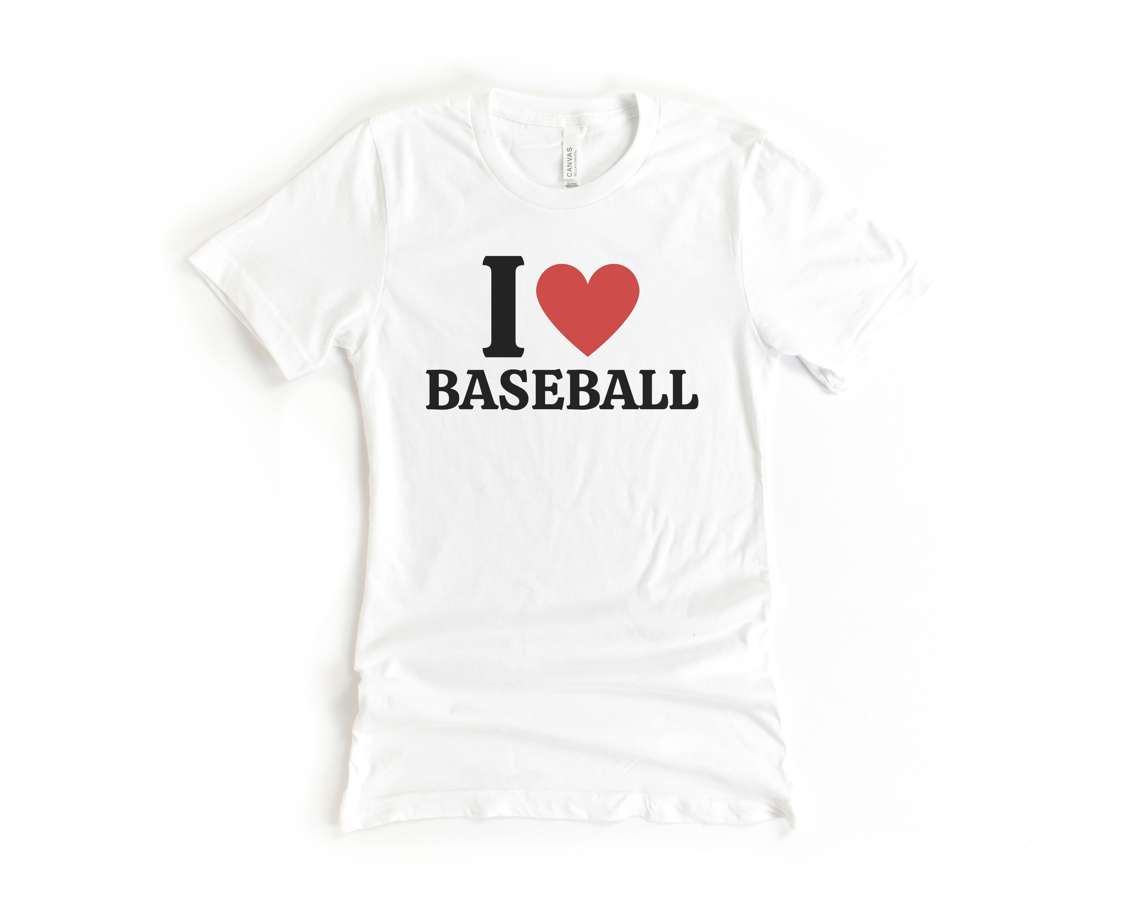 I Heart Baseball Short Sleeve Tee