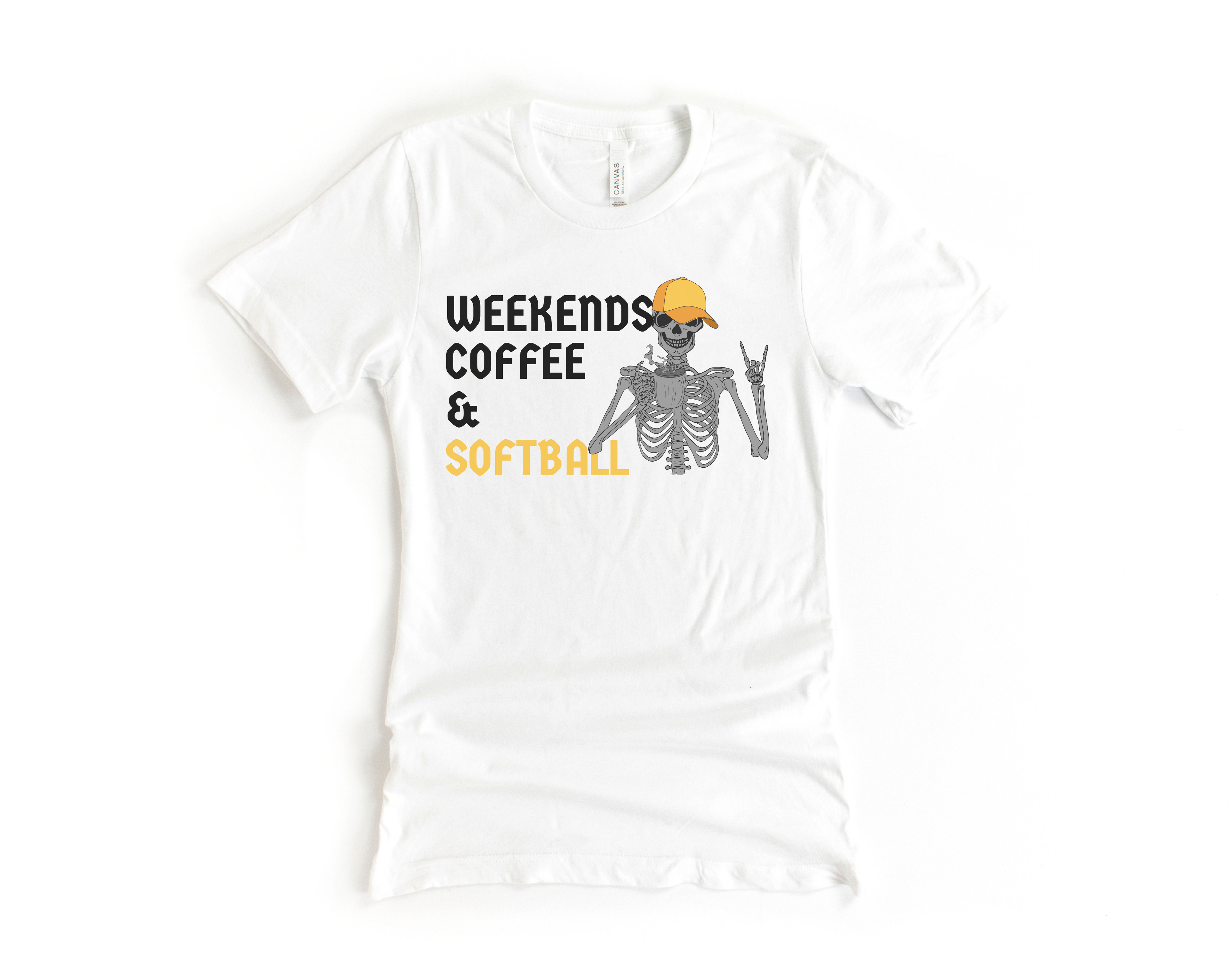 Weekends, Coffee &amp; Softball Short Sleeve Tee