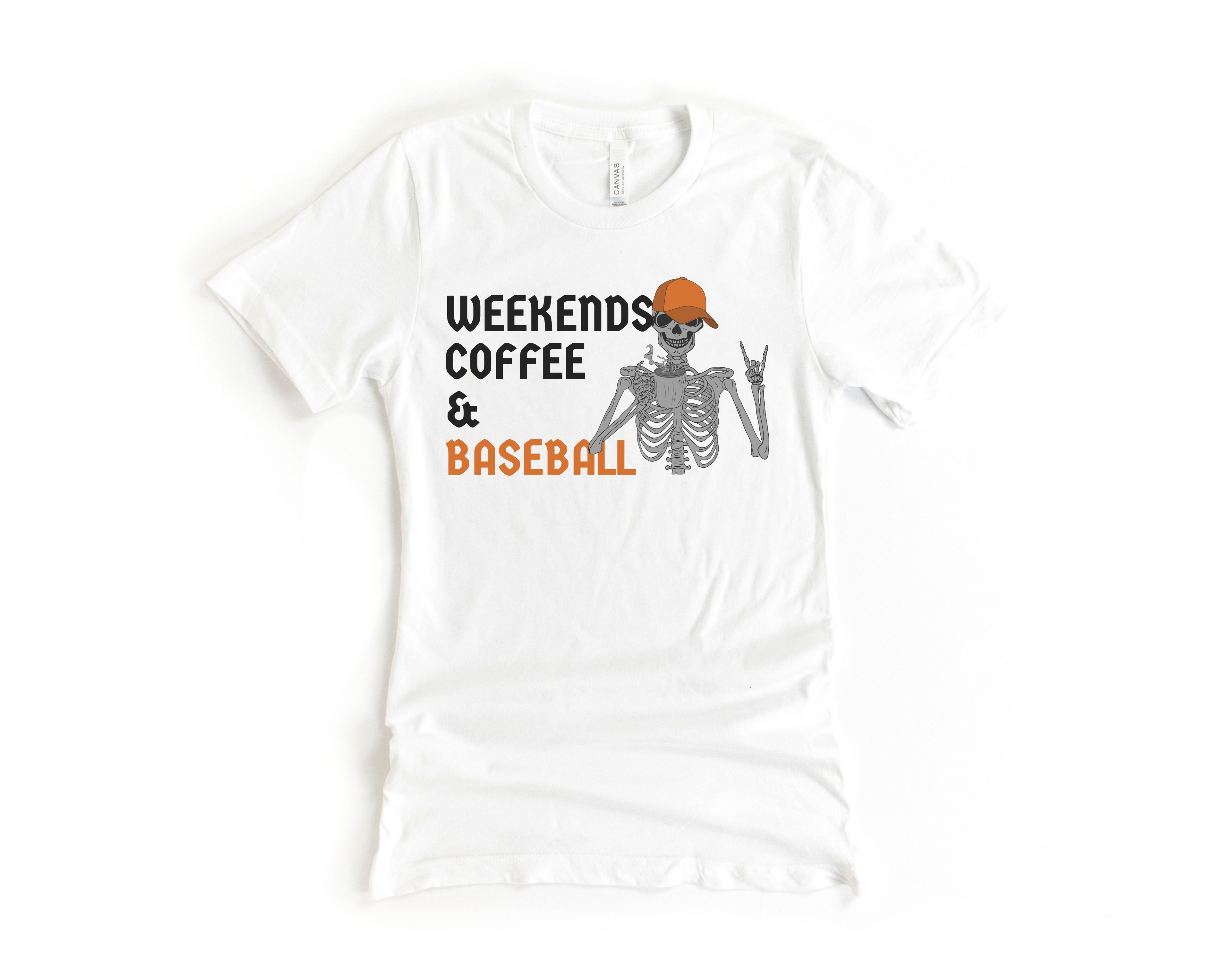 Weekends, Coffee &amp; Baseball Short Sleeve Tee