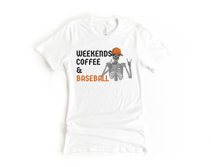 Weekends, Coffee &amp; Baseball Short Sleeve Tee