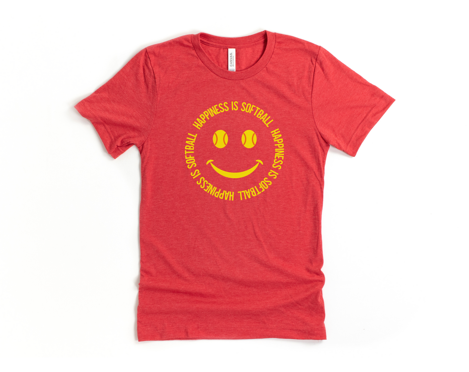 Happiness is Softball Short Sleeve Tee