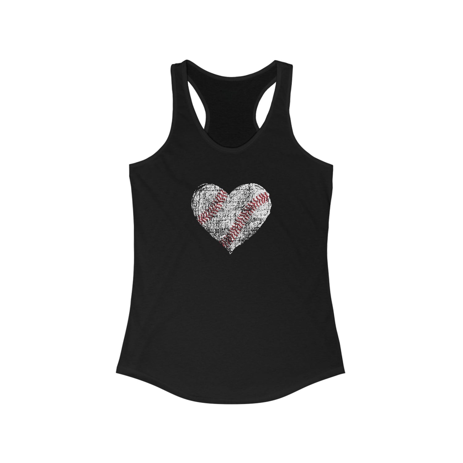 Baseball Heart Racerback Tank