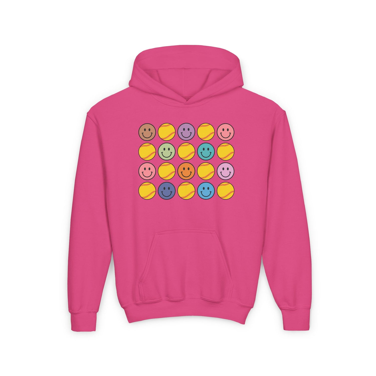 Youth Smiles and Softballs Hoodie