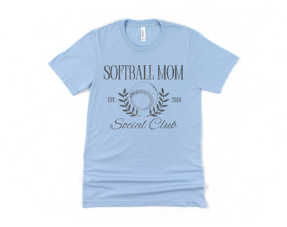 Softball Mom Social Club Short Sleeve Tee