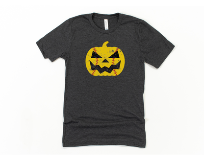 Softball Pumpkin Smash Short Sleeve Tee