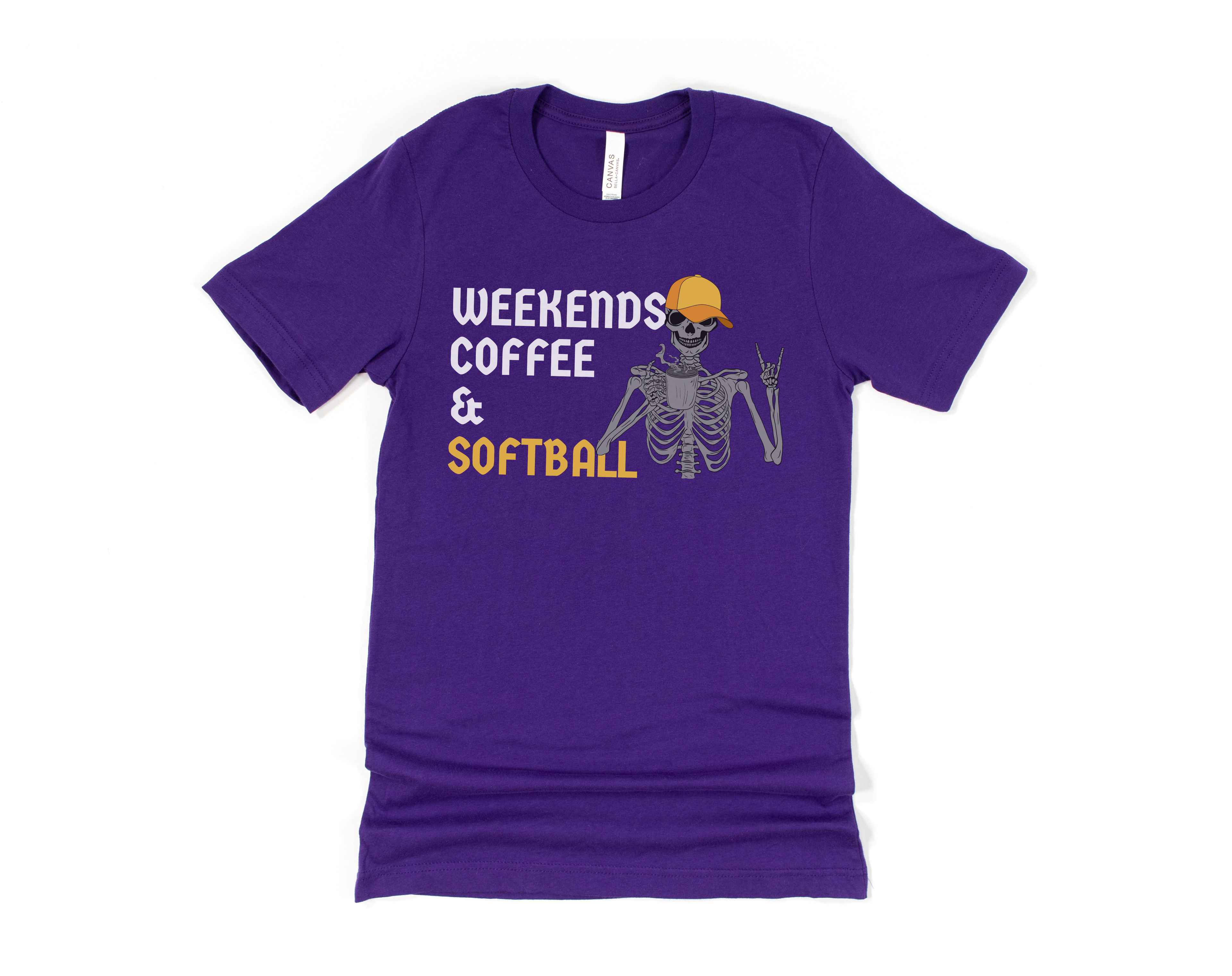 Weekends, Coffee &amp; Softball Short Sleeve Tee