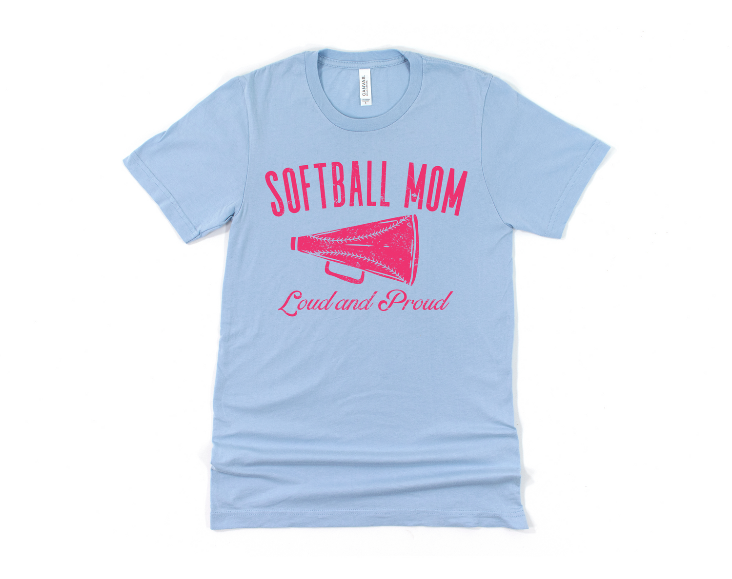 Softball Mom: Loud and Proud Short Sleeve Tee