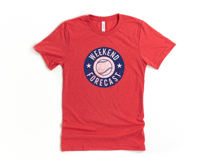 Baseball Weekend Forecast Short Sleeve Tee