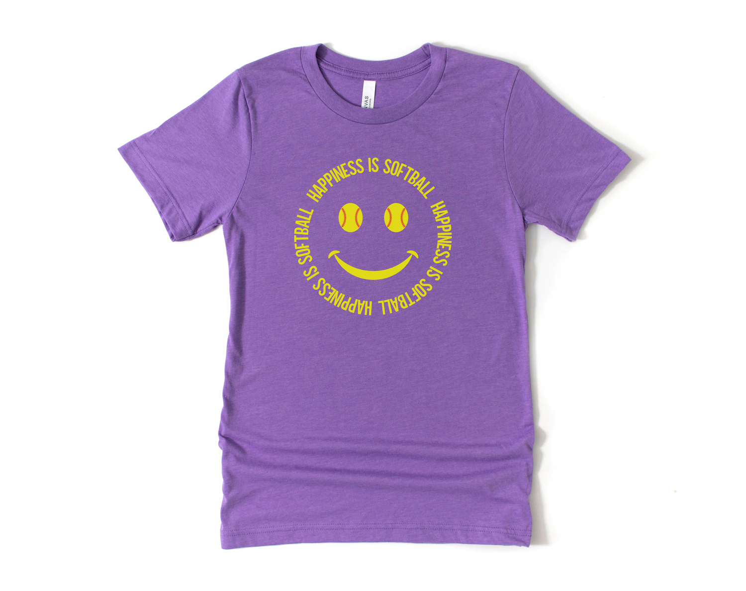 Happiness is Softball Short Sleeve Tee