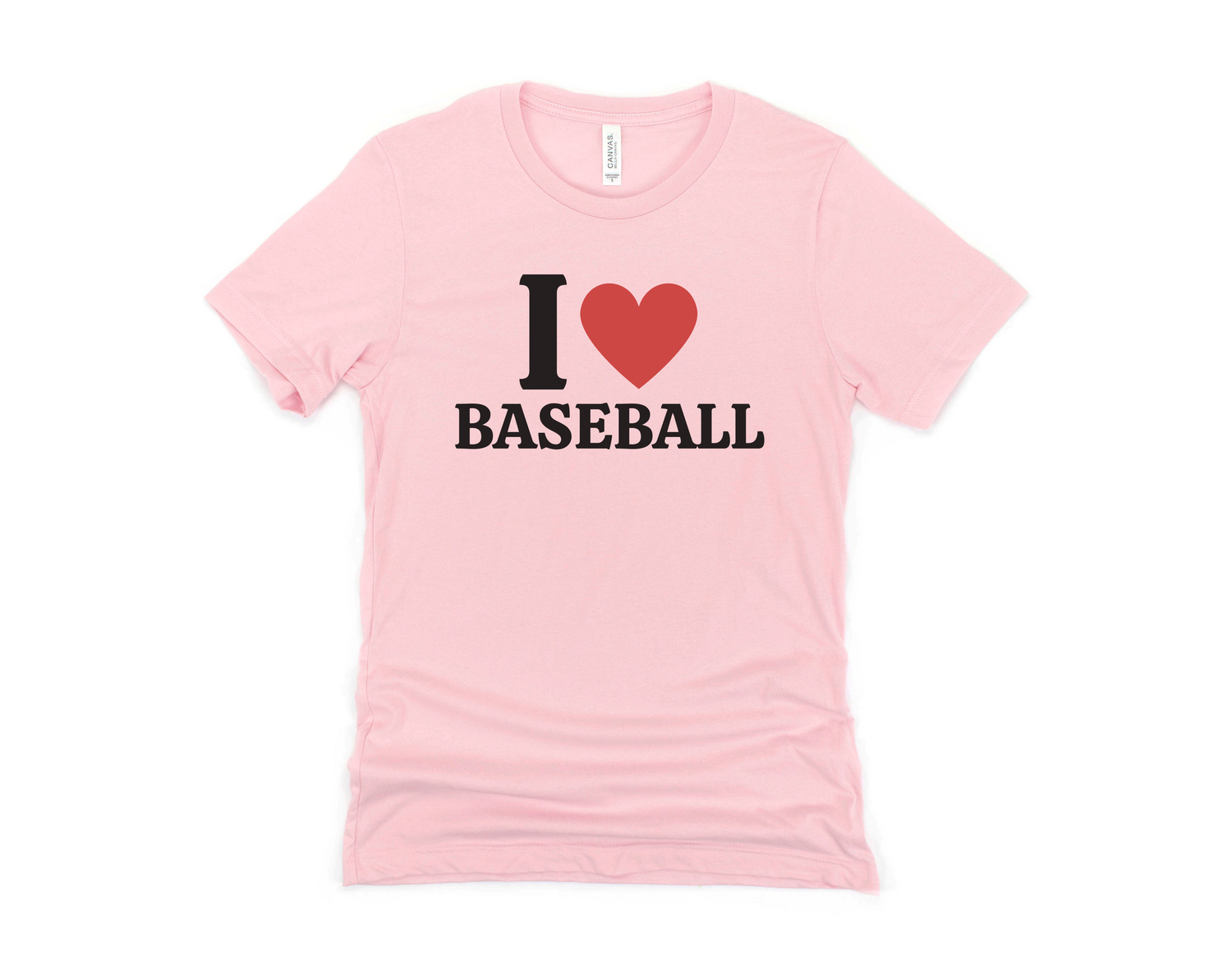 I Heart Baseball Short Sleeve Tee