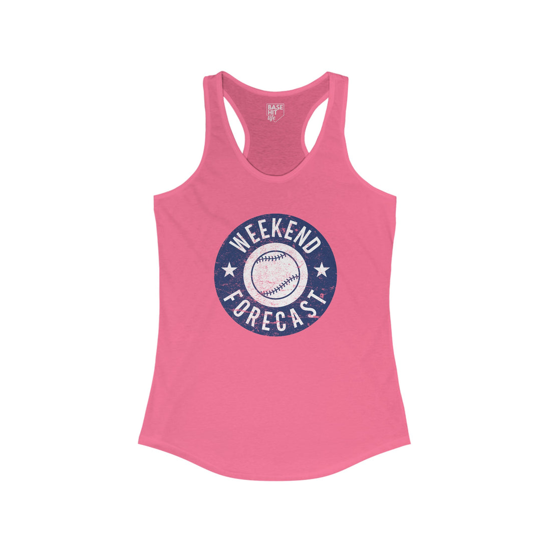 Baseball Weekend Forecast Racerback Tank