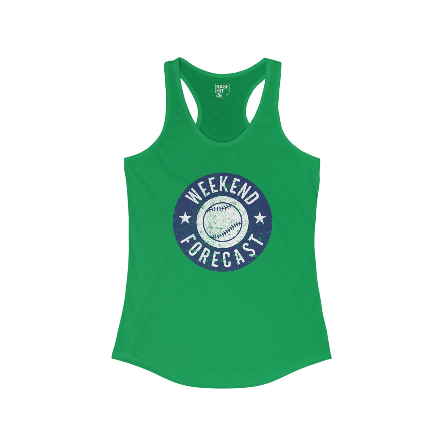 Baseball Weekend Forecast Racerback Tank