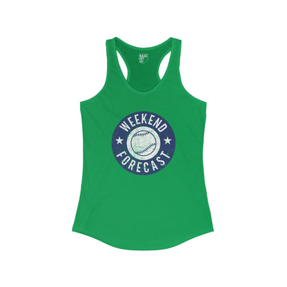 Baseball Weekend Forecast Racerback Tank