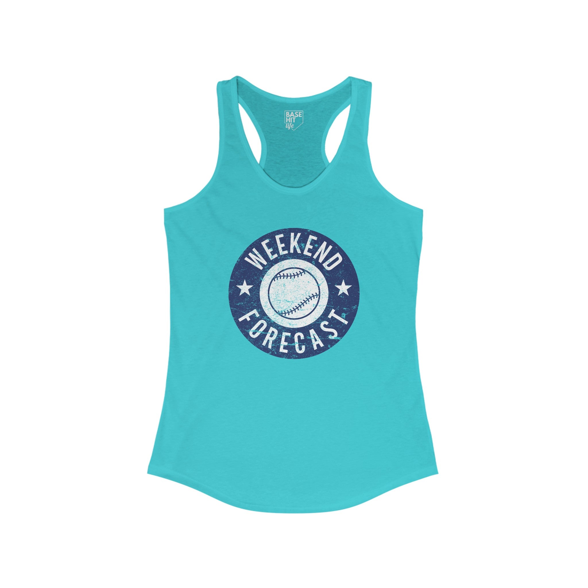 Baseball Weekend Forecast Racerback Tank