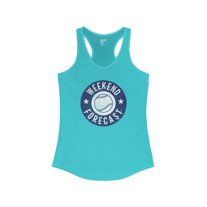 Baseball Weekend Forecast Racerback Tank