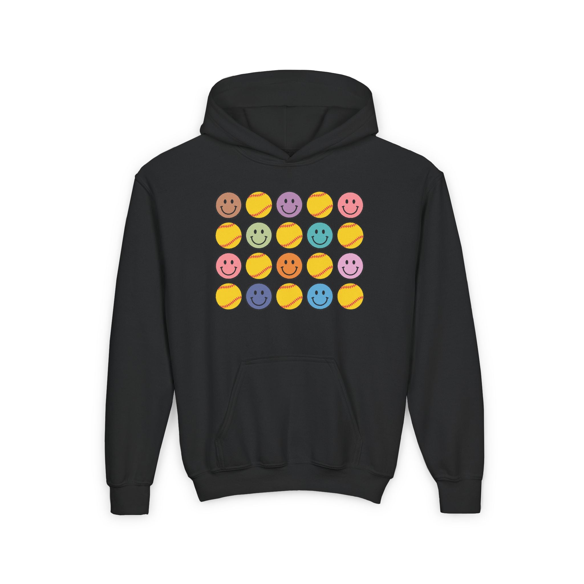 Youth Smiles and Softballs Hoodie