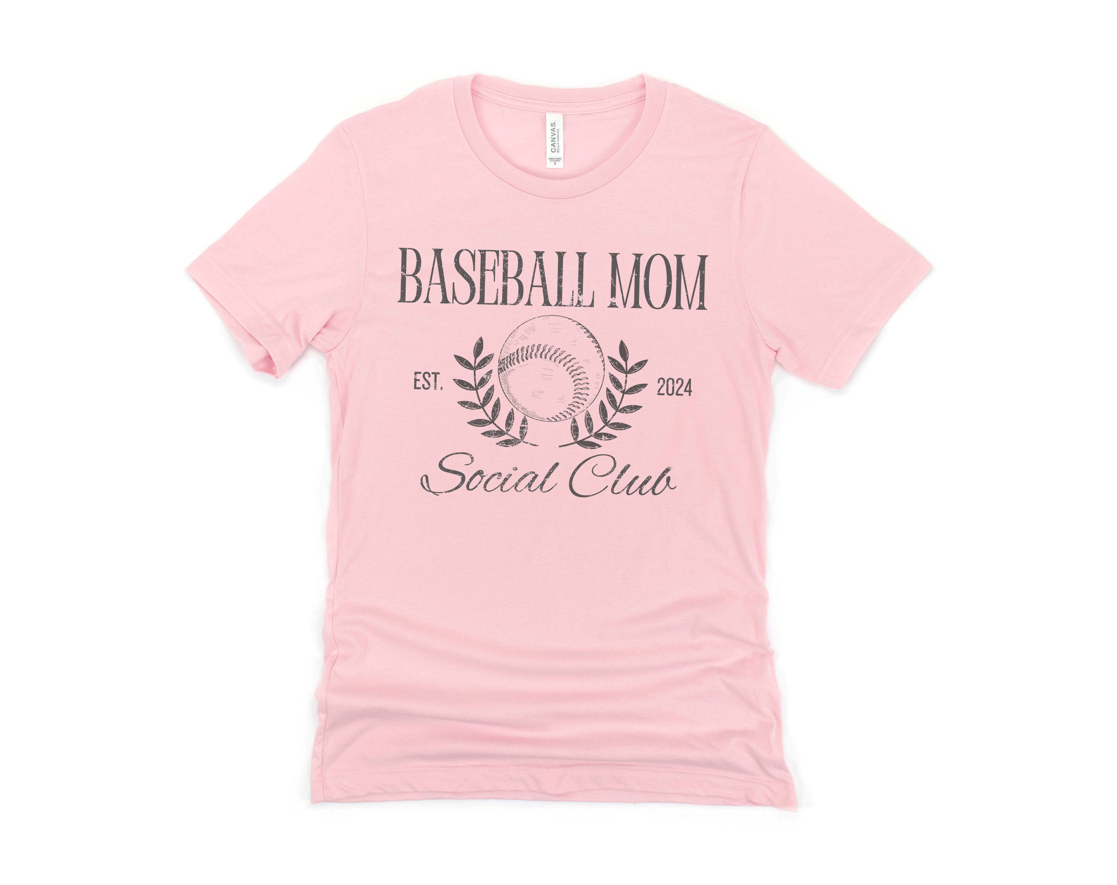 Baseball Mom Social Club Short Sleeve Tee