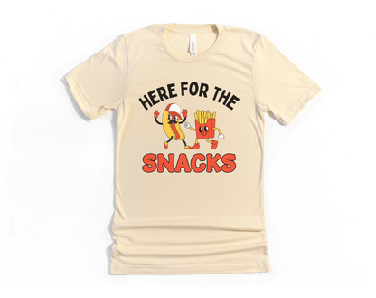 Here For The Snacks Short Sleeve Tee