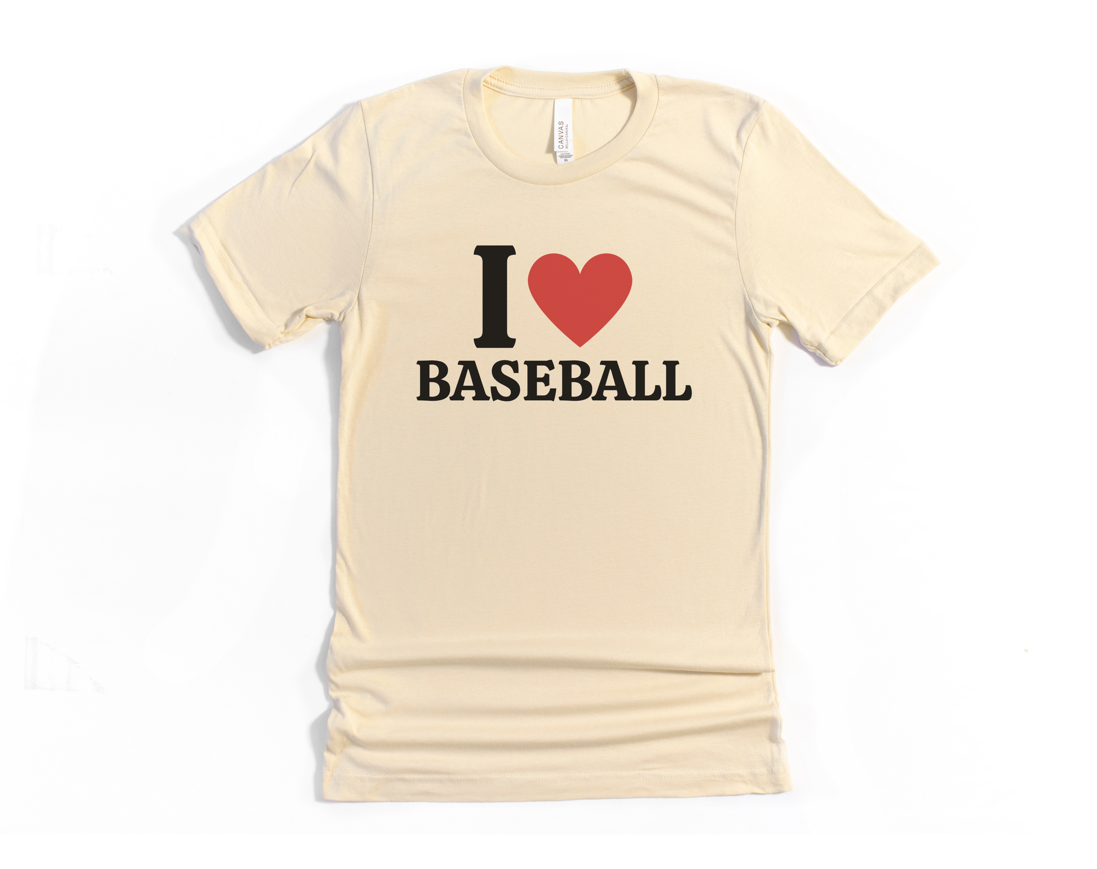 I Heart Baseball Short Sleeve Tee