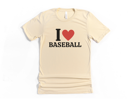 I Heart Baseball Short Sleeve Tee