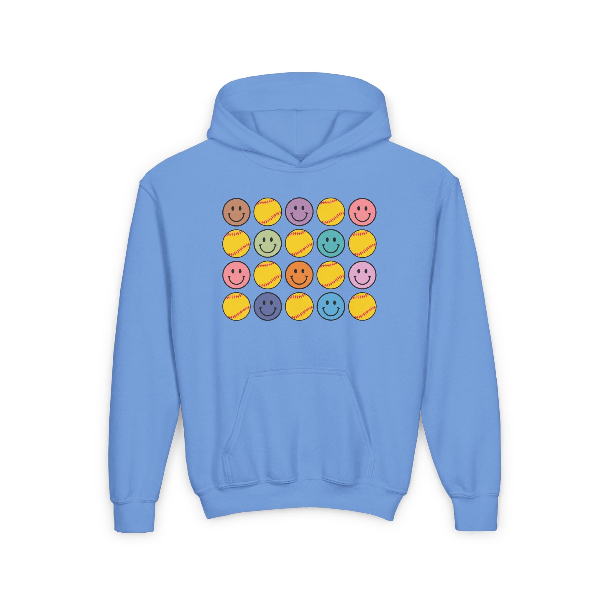 Youth Smiles and Softballs Hoodie