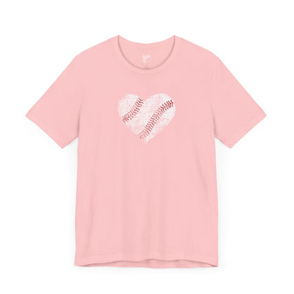 Baseball Heart Short Sleeve Tee