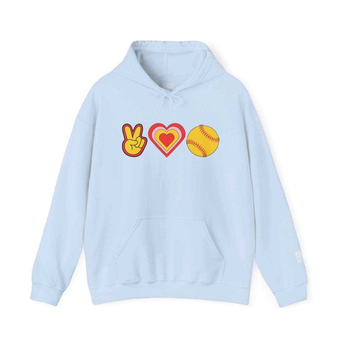 Peace, Love and Softball Hoodie