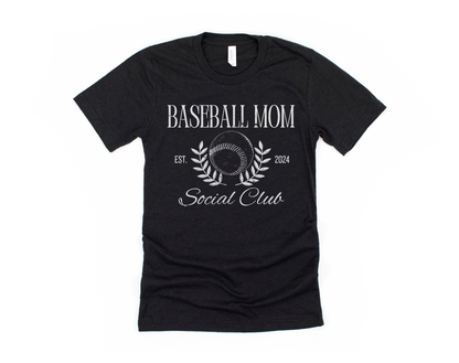 Baseball Mom Social Club Short Sleeve Tee