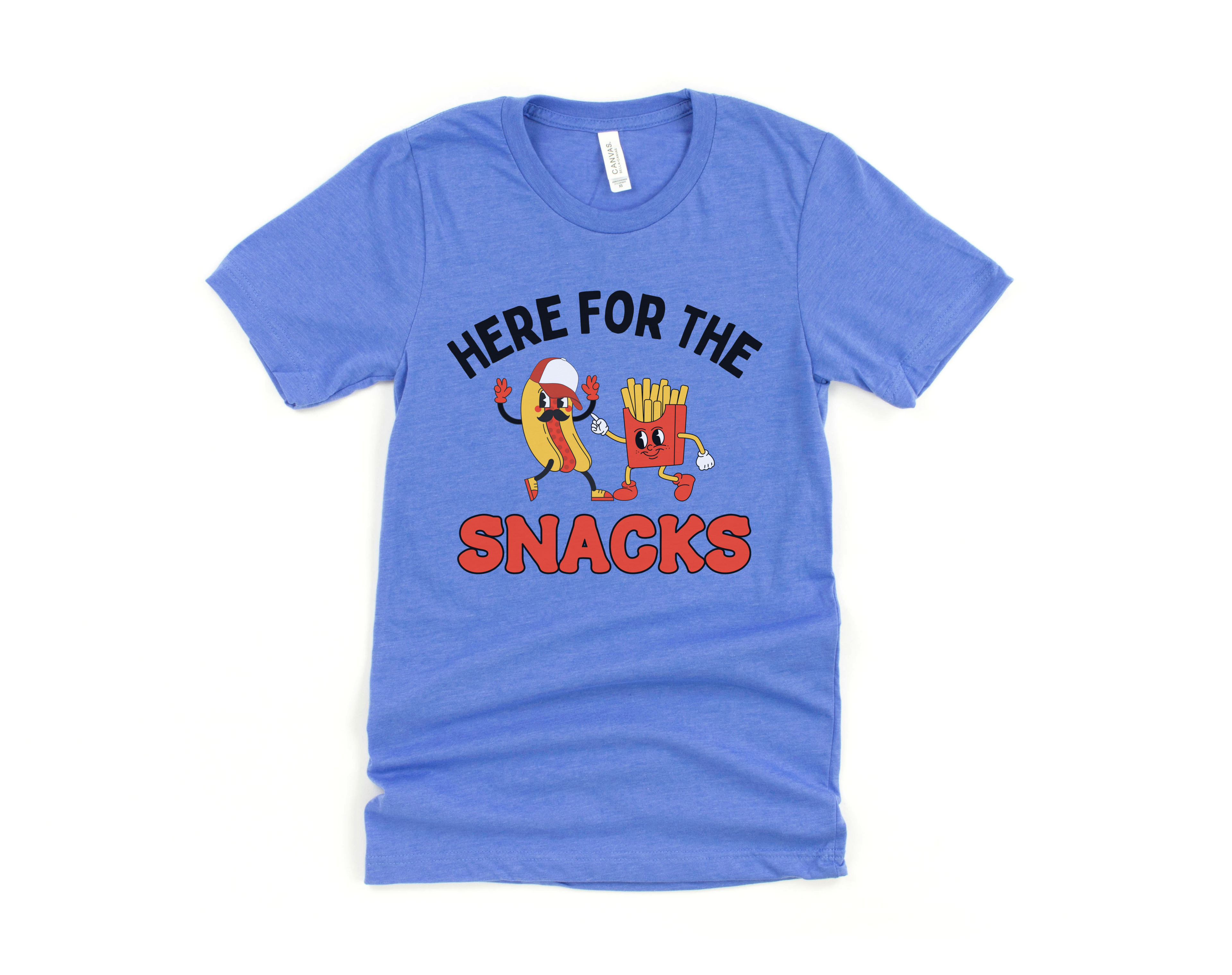 Here For The Snacks Short Sleeve Tee